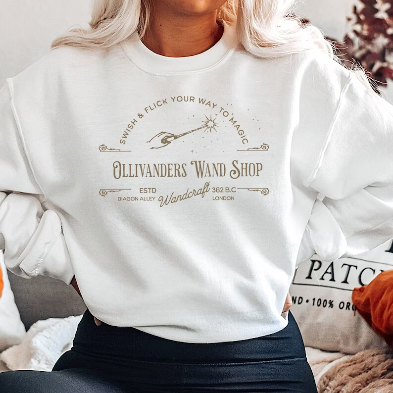 Ollivanders Wand Shop Wizard Sweatshirt