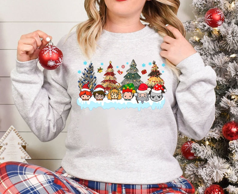 HP Wizard Christmas Tree Sweatshirt