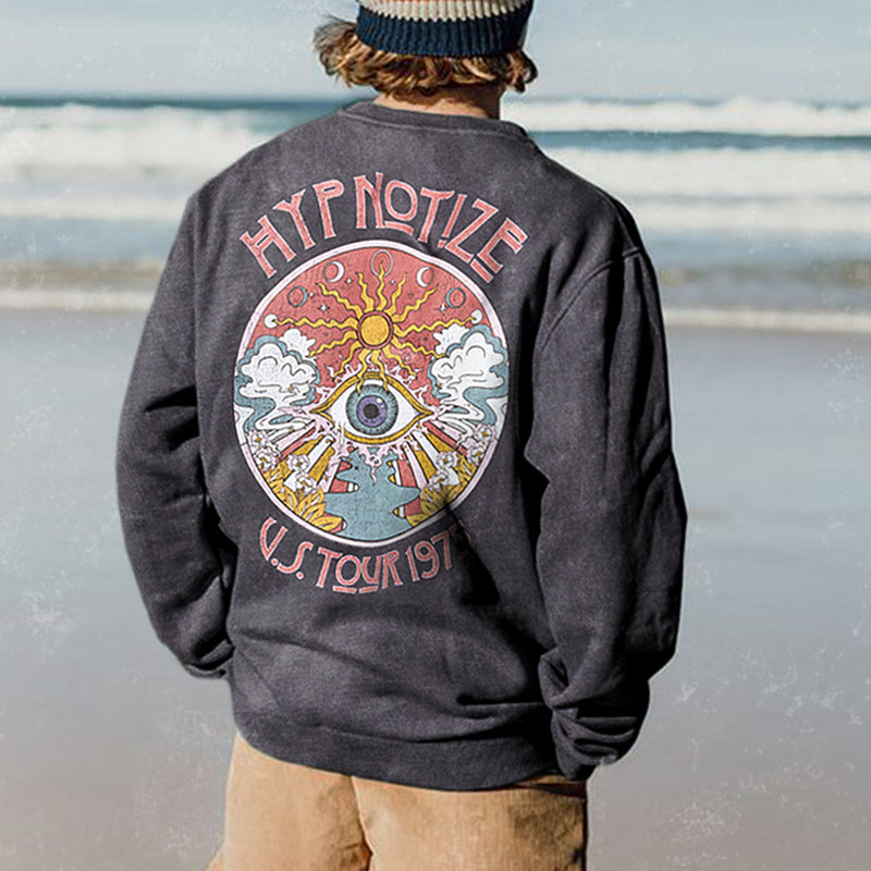 Men's Vintage Print Sweatshirt