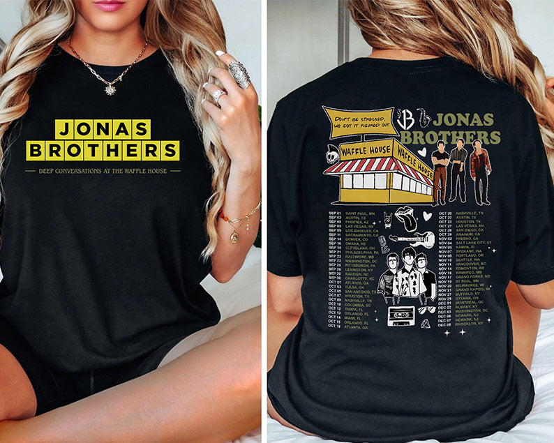 Jonas Waffle House Double Sided Print T-shirt