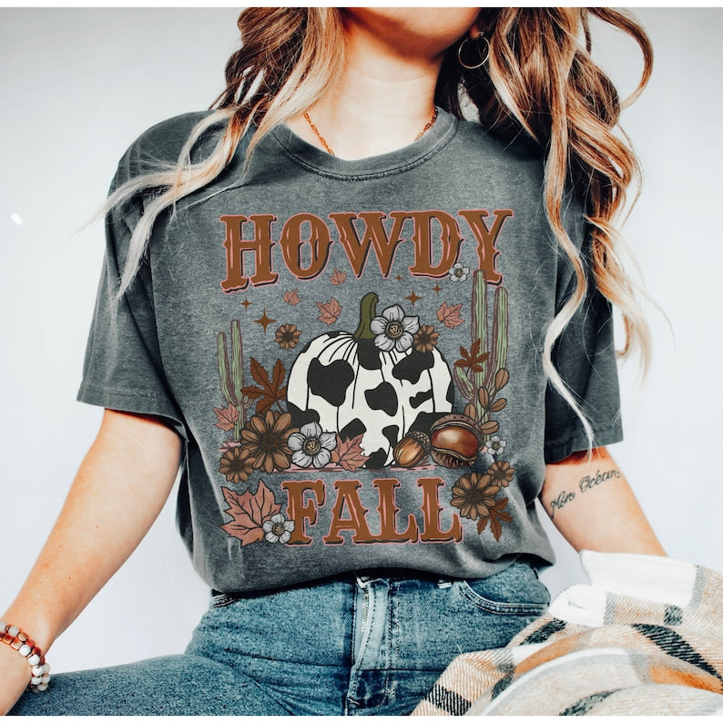 Howdy Fall Pumpkin T-shirt