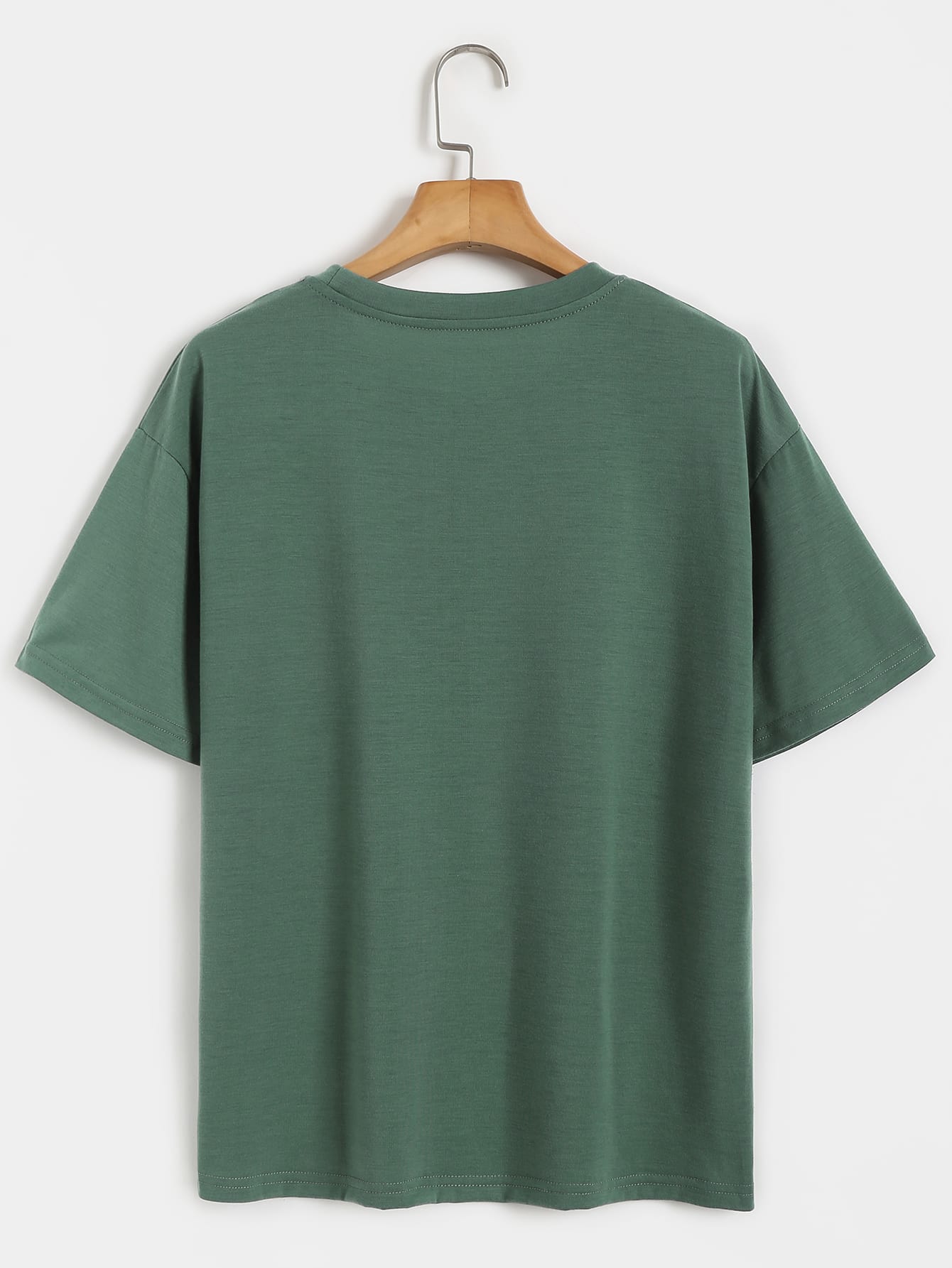 Waves And Slogan Graphic Casual T-shirt