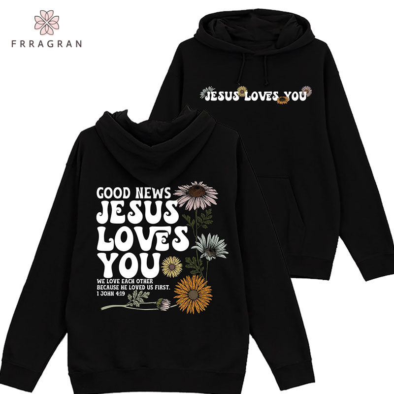 Faith Floral Print Hoodie