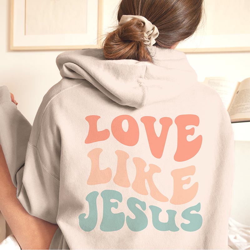 Faith Letter Print Hoodie