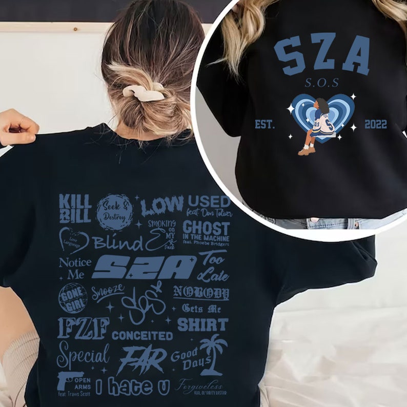 SZA Sos Tracklist Sweatshirt
