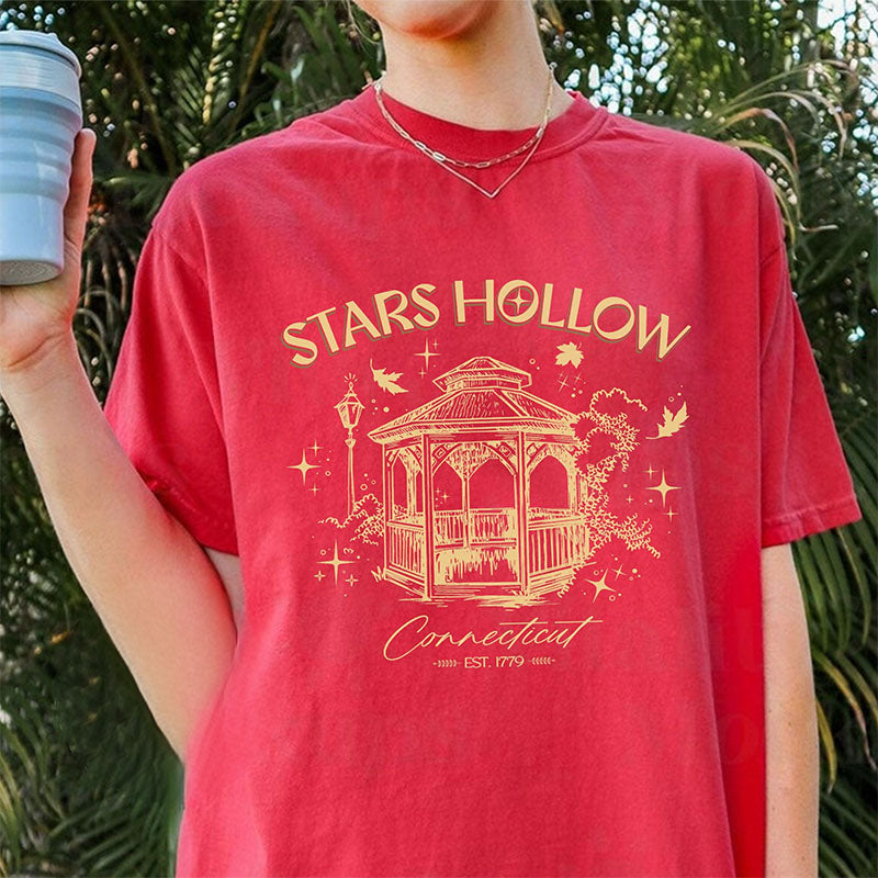 Retro Stars Hollow Cozy Fall T-shirt
