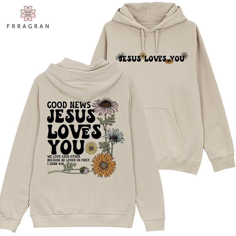 Faith Floral Print Hoodie