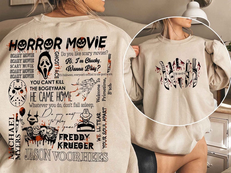 Retro 90s Horror Movie Sweatshirt