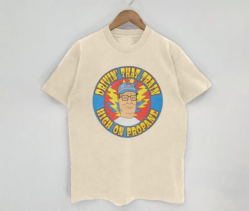 Hank Hill / High On Propane Casey Jones tee shirt – Grateful Dead inspired