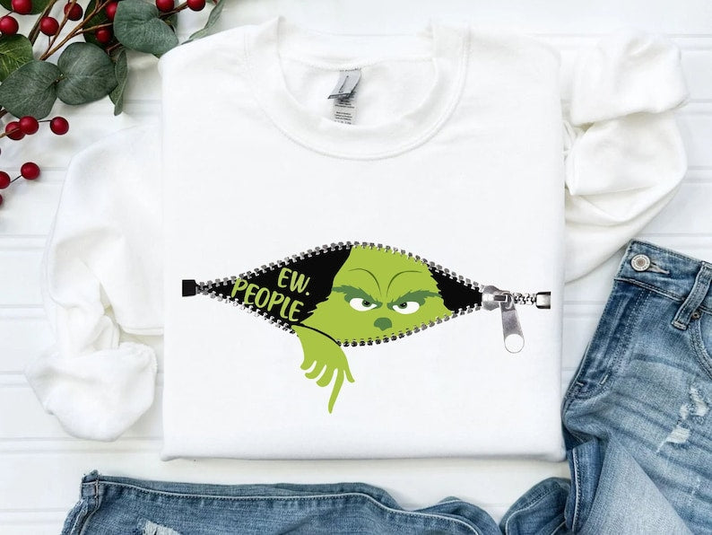 Ew People Christmas Print Sweatshirt