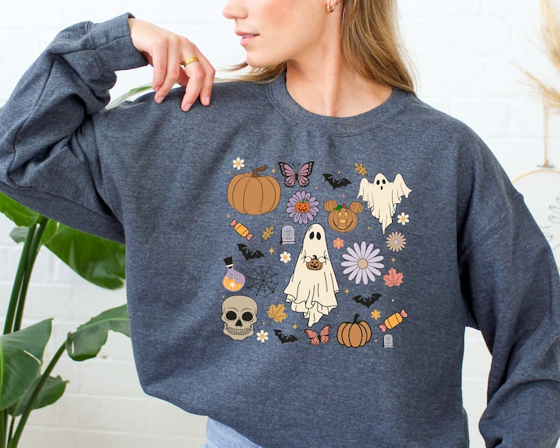 Halloween Spooky Doodle Sweatshirt