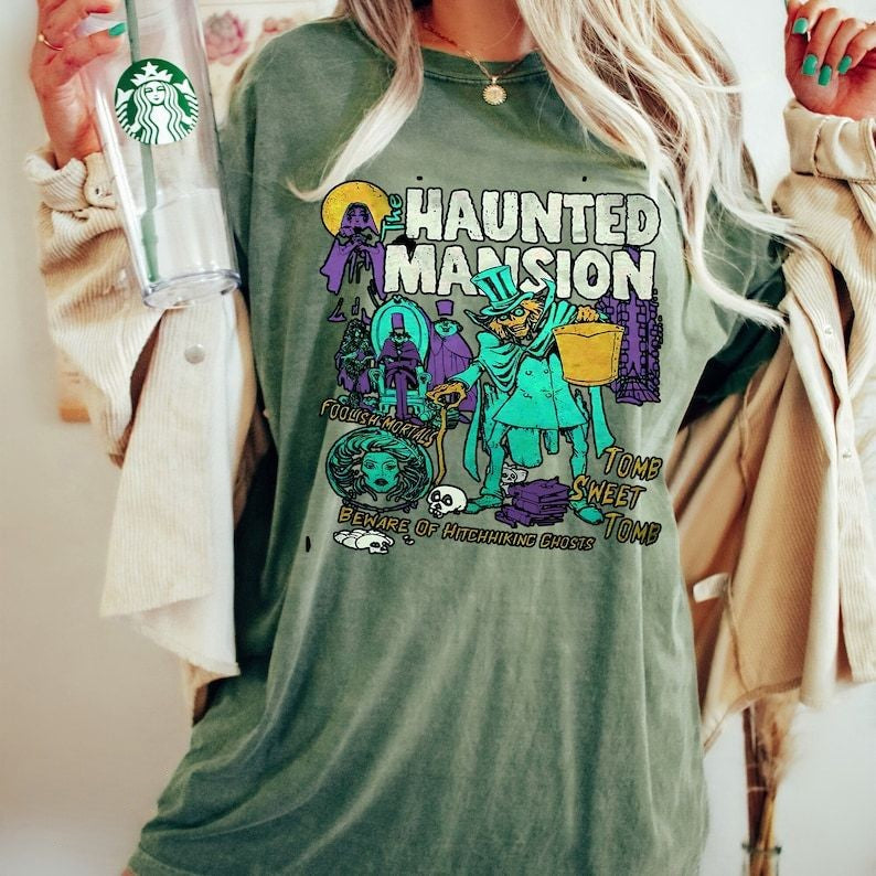 Retro The Haunted Mansion T-shirt