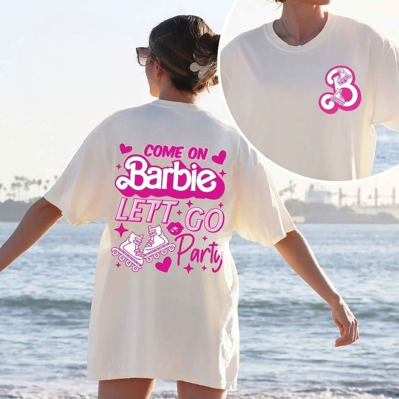 Barbie Movie 2023 Let's Go Party T-shirt