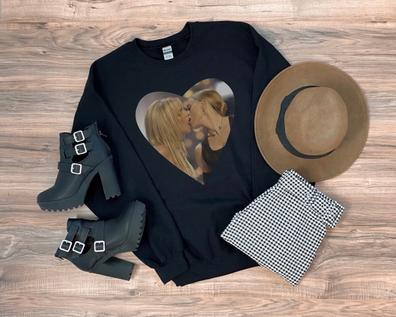 Britney Spears Madonna Kiss Sweatshirt