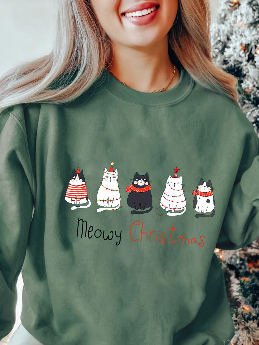 Meowy Christmas Sweatshirt
