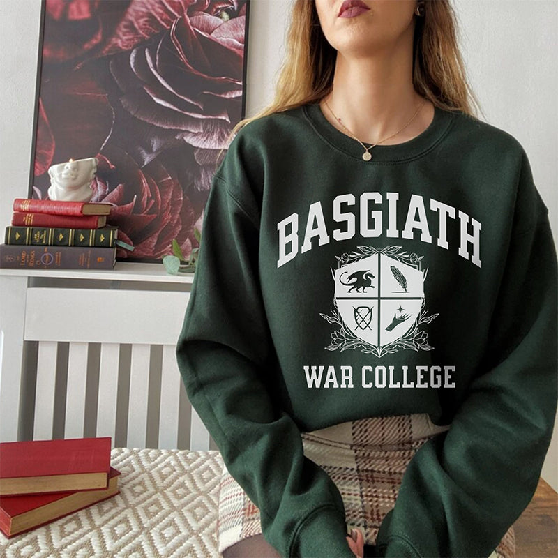 Fourth Wing Crewneck War College Sweatshirt