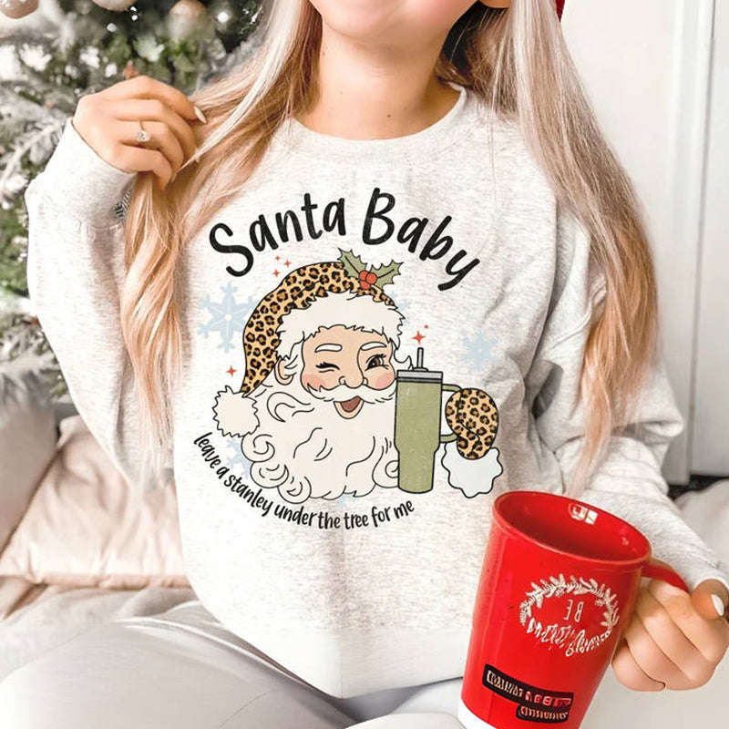 Santa Baby Christmas Cup Sweatshirt